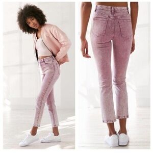 BDG Pink Girlfriend High Rise Jeans Size 00 24